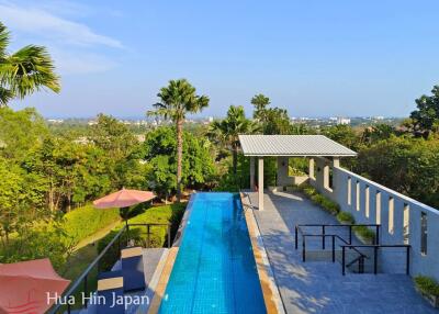 Beautiful 3 Bedroom Pool Villa With Stunning Sea And Mountain View for Sale Near Sai Noi Beach, Hua Hin (Fully Furnished)