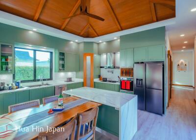 **Mint Condition, Price Deduced!** 4 Bedroom Pool Villa inside Popular HHH8 Project with Spectacular Mountain View close to Banyan Golf in Hua Hin for Sale (Ready to Move in)