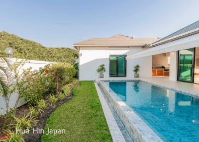 **Mint Condition, Price Deduced!** 4 Bedroom Pool Villa inside Popular HHH8 Project with Spectacular Mountain View close to Banyan Golf in Hua Hin for Sale (Ready to Move in)