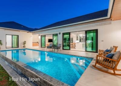 **Mint Condition, Price Deduced!** 4 Bedroom Pool Villa inside Popular HHH8 Project with Spectacular Mountain View close to Banyan Golf in Hua Hin for Sale (Ready to Move in)