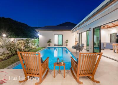 **Mint Condition, Price Deduced!** 4 Bedroom Pool Villa inside Popular HHH8 Project with Spectacular Mountain View close to Banyan Golf in Hua Hin for Sale (Ready to Move in)