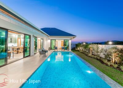 **Mint Condition, Price Deduced!** 4 Bedroom Pool Villa inside Popular HHH8 Project with Spectacular Mountain View close to Banyan Golf in Hua Hin for Sale (Ready to Move in)