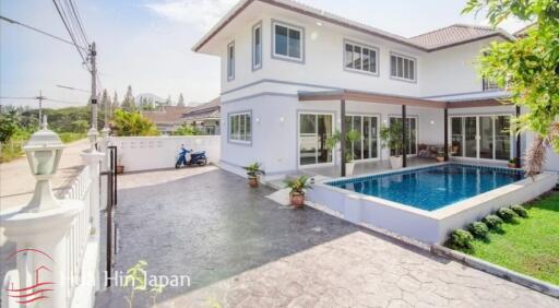 Great Location! 4 Bedroom House with Private Pool for Sale in Soi 102 Hua Hin, Near Bluport (Fully Furnished)