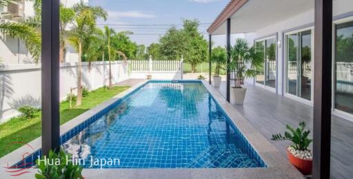 Great Location! 4 Bedroom House with Private Pool for Sale in Soi 102 Hua Hin, Near Bluport (Fully Furnished)