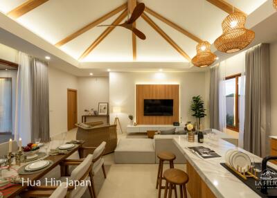 Modern Villa with Touch of Asia - 3 Bedroom Luxury Pool Villa Close To Pineapple Valley Golf Course for Sale in Hua Hin (Fully Furnished, Off-Plan)