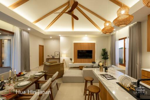 Modern Villa with Touch of Asia - 3 Bedroom Luxury Pool Villa Close To Pineapple Valley Golf Course for Sale in Hua Hin (Fully Furnished, Off-Plan)