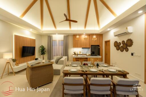 Contemporary Asian Design 3 Bedroom Pool Villa close to Pineapple Valley Golf course for Sale in Hua Hin (Fully Furnished, Off-Plan)