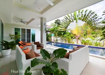 Woodlands; Meticulously Maintained 3 Bedroom Pool Villa Off Soi 88 for Sale in Hua Hin (Fully Furnished & Ready to Move in)