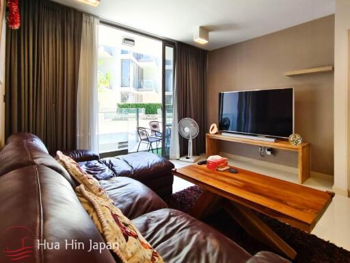 Stylish 1 Bedroom Pool View Unit with at Popular Pine Condominium 150 Meter From Khao Takiab Beach