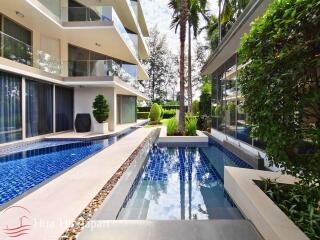 Stylish 1 Bedroom Pool View Unit with at Popular Pine Condominium 150 Meter From Khao Takiab Beach