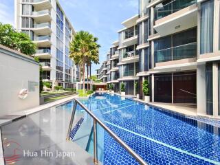 Stylish 1 Bedroom Pool View Unit with at Popular Pine Condominium 150 Meter From Khao Takiab Beach