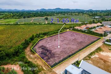 Over 2 Rai Land with full chanote for sale soi 112 Hua Hin