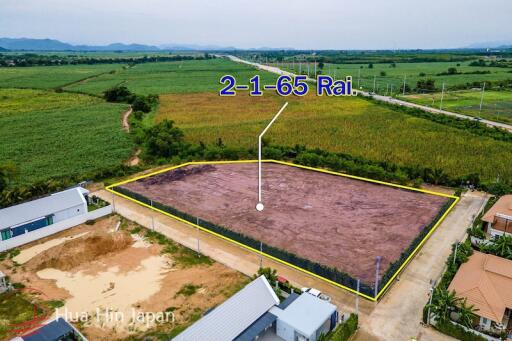 Over 2 Rai Land with full chanote for sale soi 112 Hua Hin