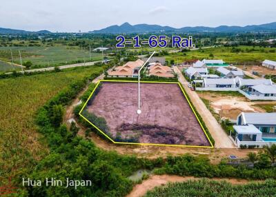 Over 2 Rai Land with full chanote for sale soi 112 Hua Hin