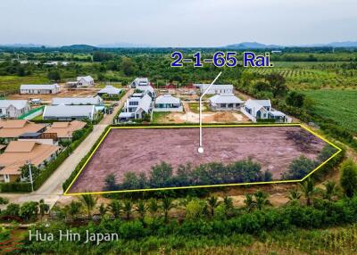 Over 2 Rai Land with full chanote for sale soi 112 Hua Hin