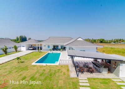 **Price Reduced!** New 5 Bedroom Pool Villa For Sale with stunning views on over 1 Rai land in Hua Hin