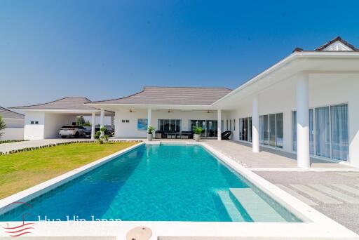 **Price Reduced!** New 5 Bedroom Pool Villa For Sale with stunning views on over 1 Rai land in Hua Hin