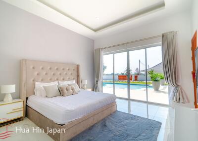 **Price Reduced!** New 5 Bedroom Pool Villa For Sale with stunning views on over 1 Rai land in Hua Hin