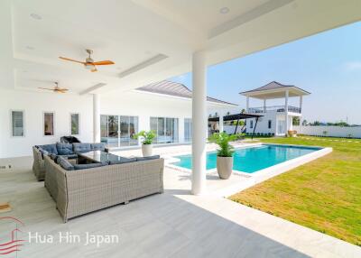 **Price Reduced!** New 5 Bedroom Pool Villa For Sale with stunning views on over 1 Rai land in Hua Hin