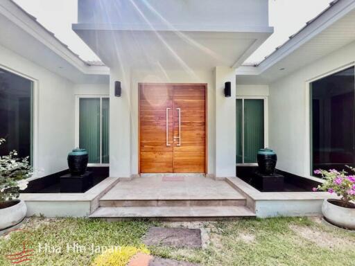 Modern Design Executive Pool Villa for Sale in Prestigious Baan Ing Phu Project near Black Mountain Golf Hua Hin