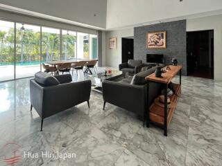 Modern Design Executive Pool Villa for Sale in Prestigious Baan Ing Phu Project near Black Mountain Golf Hua Hin