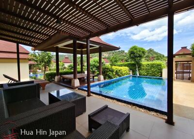 Balinese Style 2 Bedroom Pool Villa in Popular Panorama Project for Rent near Sai Noi Beach, Hua Hin