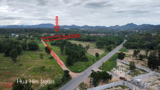 Over 5 Rai Land for Sale near Woodlands Residences off soi 88 in Hua Hin