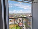 Balcony with city view