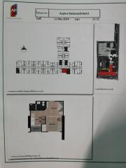 Blueprint and floor layout of Aspire Rattanathibet2 building