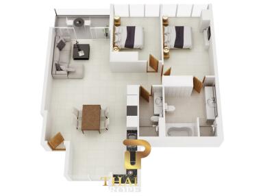 Modern 2 Bedroom Condo At Sunset Boulevard 2