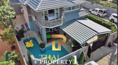 Large 5 Bedroom Pool Villa In Central Jomtien - ONLY 800 Meter To Beach