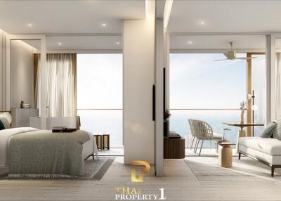 2 Bed Corner Unit At New Hua Hin Landmark - VEHHA Condominium 100% Sea View