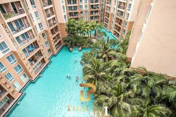 Jomtien 2 bedroom family Condo only 500 meters from Jomtien Beach.