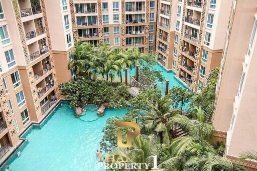 Jomtien 2 bedroom family Condo only 500 meters from Jomtien Beach.