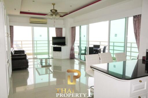 Sea view - Corner one bedroom unit for sale at View Talay 7