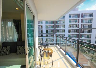 Fully Furnished 1 Bed Condo - Great View - Large Covered Terrace - At Condo 88