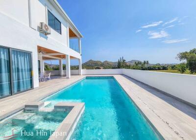 Newly Completed Modern 5 Bedroom Pool Villa with Great View, 15 min South of Hua Hin