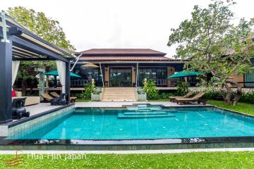 A Large, Lake Facing Balinese Style 3 Bedroom Pool Villa in Khao Takiab Area (Completed, Fully Furnished)