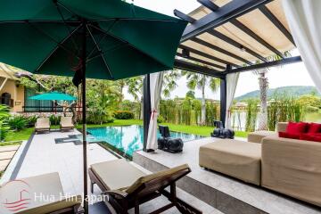 A Large, Lake Facing Balinese Style 3 Bedroom Pool Villa in Khao Takiab Area (Completed, Fully Furnished)