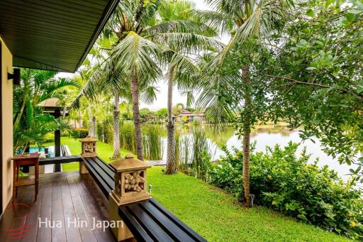 A Large, Lake Facing Balinese Style 3 Bedroom Pool Villa in Khao Takiab Area (Completed, Fully Furnished)