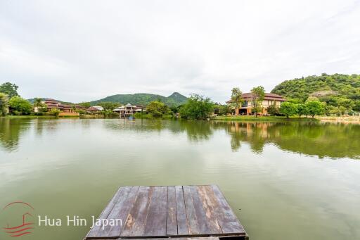 A Large, Lake Facing Balinese Style 3 Bedroom Pool Villa in Khao Takiab Area (Completed, Fully Furnished)