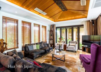 A Large, Lake Facing Balinese Style 3 Bedroom Pool Villa in Khao Takiab Area (Completed, Fully Furnished)