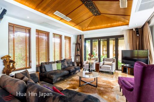 A Large, Lake Facing Balinese Style 3 Bedroom Pool Villa in Khao Takiab Area (Completed, Fully Furnished)