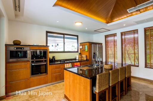 A Large, Lake Facing Balinese Style 3 Bedroom Pool Villa in Khao Takiab Area (Completed, Fully Furnished)