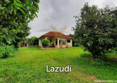 2 Rai of Land with 3 bedrooms House for Sale