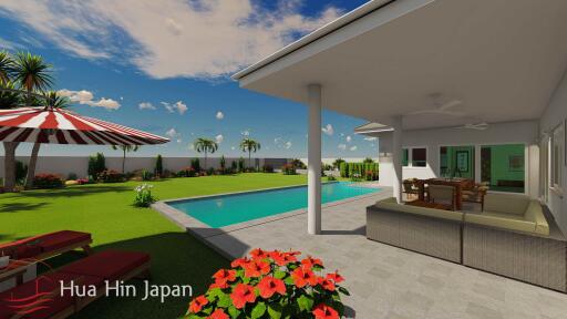 Solid 3 Bedroom Pool Villa Less than 10km from City Centre (off plan)