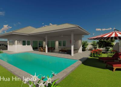 Solid 3 Bedroom Pool Villa Less than 10km from City Centre (off plan)