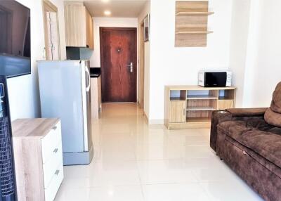 Living room with appliances and furniture