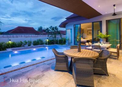 Top Quality Tropical Modern Design Pool Villa near Black Mountain Golf for Sale in Hua Hin (Off plan, fully furnished)