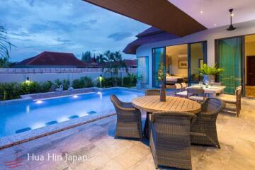 Top Quality Tropical Modern Design Pool Villa near Black Mountain Golf for Sale in Hua Hin (Off plan, fully furnished)